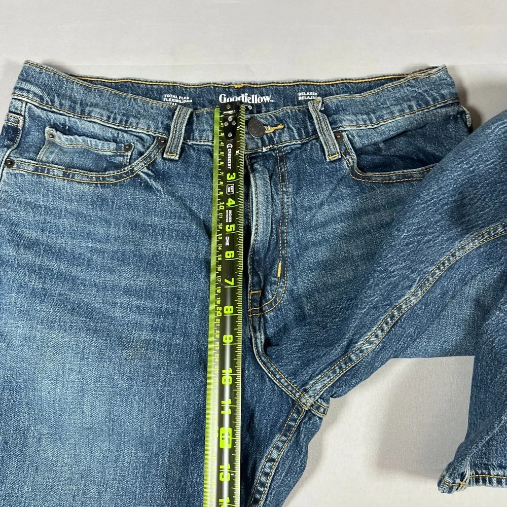 Goodfellow & Co Straight Leg Jeans Mens 36X30 Blue Denim Total Flex Relaxed Fit